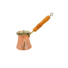 87687 Acar Turkish Greek Coffee Cezve Pot Hand Hammered Copper Maker Sz. Small