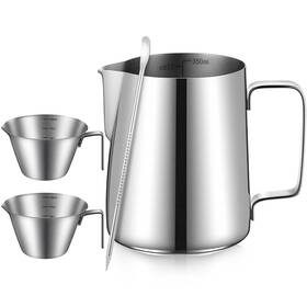 Acellegic Tur-acellegic-3103 4 Pcs Espresso Accessories Kit With 100ml 350ml Silver