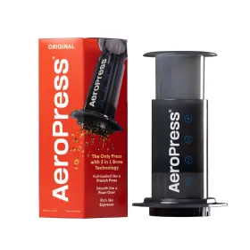 Aeropress 085276082059 Original Single Cup Coffee Maker 3-in-1 American French Press Gray