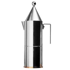 Alessi 003299009534 La Conica Espresso Coffee Maker 6 Cup Silver