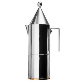 90002 Alessi 003299009534 La Conica Espresso Coffee Maker 6 Cup Silver