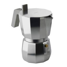 Alessi 003299434992 Moka Espresso Coffee Maker. 6 Cups. Grey