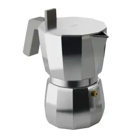 Alessi 003299434992 Moka Espresso Coffee Maker. 6 Cups. Grey