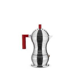 Alessi 787162441574 Mdl02/3 R Pulcina Stove Top Espresso 3 Cup Coffee Maker In Aluminum Ca