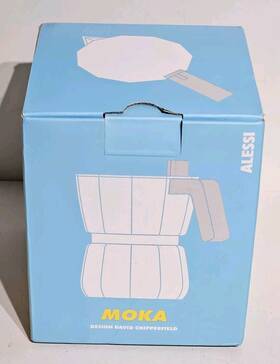 Alessi Dc06/3 Moka Design David Chipperfield 3 Cup Stovetop Espresso Maker New