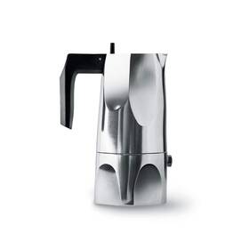 Alessi Mt18/1 Inch Ossidiana Stove Top Espresso 1 Cup Coffee Maker In Aluminium
