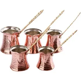 B07qkfqz3m Alisveristime Turkish Solid Hammered Copper Greek Arabic Coffee Pot Stovetop