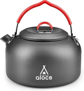 Cw-k03 Alocs 1.4l Kettle Teapot Portable Camping Coffee Pot 1.5 Quarts Dark Gray
