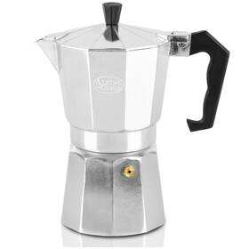 Alpine Cuisine 02-3010-9 Stovetop Espresso Maker 12.5 Oz 9 Cups Moka Pot For Classic Italian
