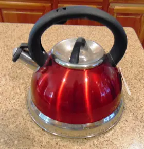 Tk3001r Alpine Cusine Cuisine Aramco Imports Whistling Red Teapot 2.8l