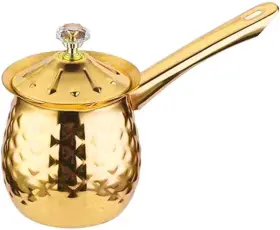Alunsito 445027586541 7 Oz Stainless Steel Turkish Coffee Cezve Gold Ibrik With Handle 200 Ml Alunsito 445027586541 7 Oz Stainless Steel Turkish Coffee Cezve Gold Ibrik With Handle 200 Ml