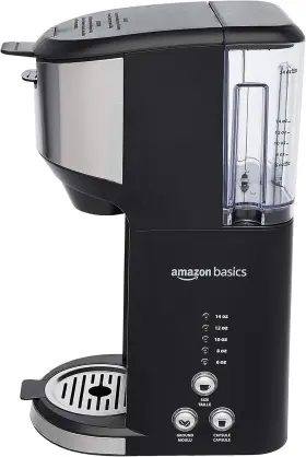 Ab-1178b Amazonbasics Amazon Basics 14 Ounces Coffee Maker Black Stainless Steel 5.98 Inch D