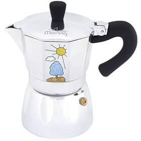 Any Morning 681126433488 Stove Top Espresso Maker Moka Pot Italian Coffee Stainless Steel Percol
