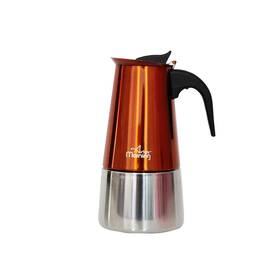 Any Morning Any8681126435697 Stovetop Espresso Coffee Maker Stainless Steel Induction Moka Pot C