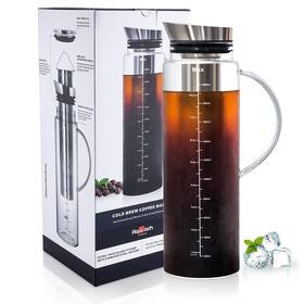 Aquach 192389134275 Cold Brew Coffee Iced Tea Maker And Fruit Pitcher - Large Capacity 68 Ou