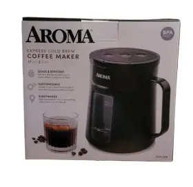 Acm-2108 Aroma Express Cold Brew Coffee Maker 17 Oz 2 Cups New In Box