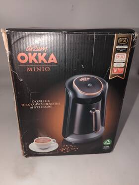 Arzum Okka 693184953655 Minio Automatic Turkish Greek Coffee Machine Us 4 Cups Black/gold Eur