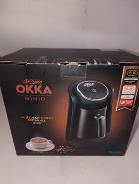 Arzum Okka 693184959046 Minio Automatic Turkish Greek Coffee Machine Us 4 Cups Black/gold