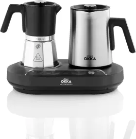 Ok0027-ul Arzum Okka Moka Pot Milk Frother Hot Beverage Turkish Greek Coffee Maker 5 Cup