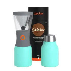 Asobu 842591046520 Coldbrew Portable Cold Brew Coffee Maker With A Vacuum Insulated 1 Liter Stai