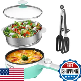 B0cjbj27l7 Audecook Hot Pot Electric 1.7l Mini Skillet Portable Nonstick Saut Pan
