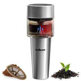 Audoyon 658361291140 Portable Camping Coffee Maker Small Travel And Tea 2-6 Min Rapid
