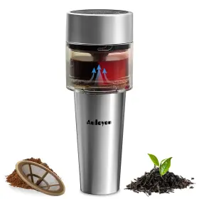 Audoyon 658361291140 Portable Camping Coffee Maker Small Travel And Tea 2-6 Min Rapid