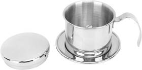 Azmude Filter123 Vietnamese Coffee Filter 100ml Stainless Steel Dripper Pot Silver