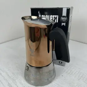 Ck079c Bailetti Venus 6-cup Induction Stainless Steel Stove Top Coffee Maker Copper