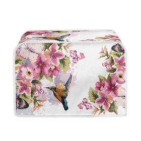 Baxinh Bax-p58-115 Hummingbird Flower Toaster Cover 4 Slice - Pink