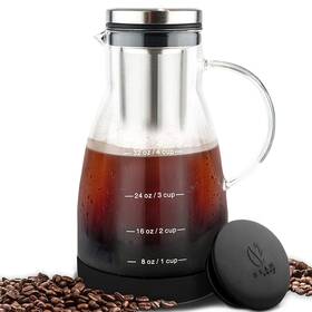 Bean Envy 862074000320 Cold Brew Coffee Maker - 32 Oz Glass Iced Tea And Pi