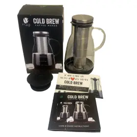 C001ftjhs7 Bean Envy Cold Brew Coffee Maker 32oz/4 Cup Glass Iced Tea