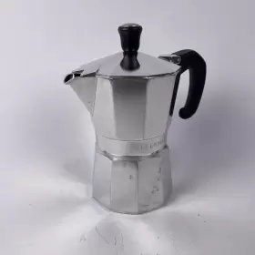 Bellemain 313101024012 Stovetop Espresso Maker Moka Pot Silver 3 Cup