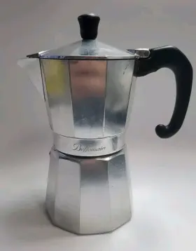82575 Bellemain Stovetop Espresso Maker Aluminum Mocha Pot. Vtg 16oz