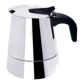 Bene Casa B00cwahkmw Stainless-steel 6-cup Espresso Maker Black Handle Contemporary Design