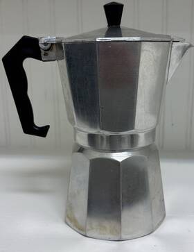 Bene Casa Bc-17720 Vintage Inch Classics Bc 3 Cup Espresso Maker Silver