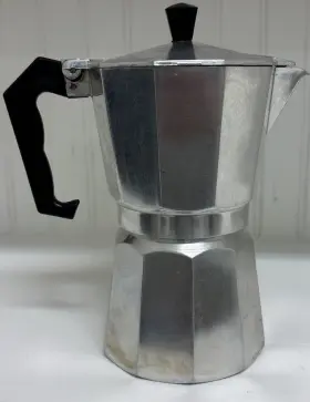 Bc-17720 Bene Casa Vintage Inch Classics Bc 3 Cup Espresso Maker Silver