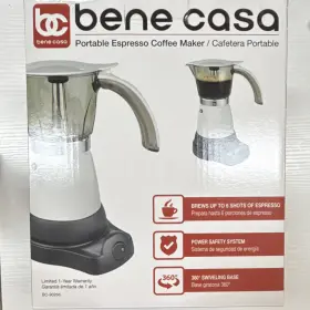 Bc-90266 Bene Casa Espresso Maker 6 Cups 360 Swivel Base Power Safety