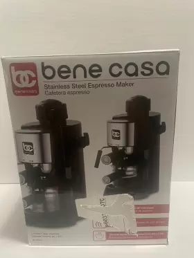 Bc-99676 Bene Casa Stainless Steel 4 Cups Espresso Maker