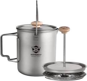 Bestargot 821906272540 Titanium Pot 18.61 X 20.31 Inches Ta1 And Coffee Press