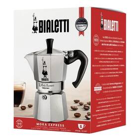 Bialetti 0001164 Moka 4 Cup Stovetop Espresso Maker - 6.4 Oz Italy Aluminum Coffee Pot
