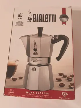 0001166 Bialetti 0001166/mr Moka Express Stovetop Espresso Maker 12 Cups 22 Oz