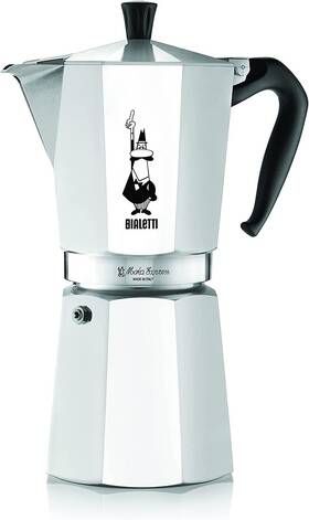 Bialetti 0001166/x2 Moka Express Iconic Stovetop Espresso Maker Pot 12 Cup Aluminium