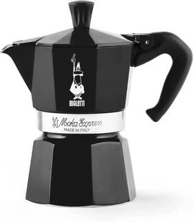 Bialetti 0004953/np Moka Express Stovetop Espresso Maker 6 Cupfuls - Black
