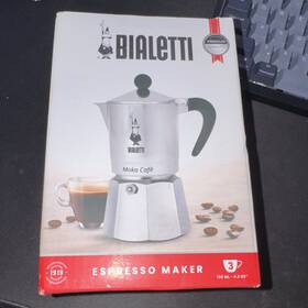 Bialetti 0005907/fb Moka Caf Target 3 Tz Pot Espresso Maker Silver Black Cup