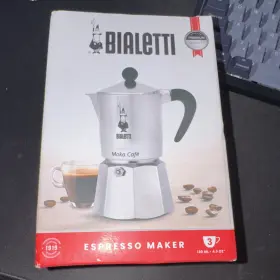 0005907 Bialetti 0005907/fb Moka Caf Target 3 Tz Pot Espresso Maker Silver Black Cup