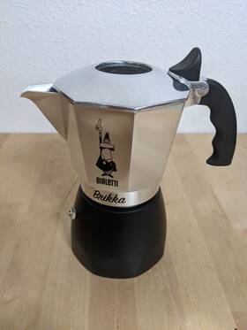 Bialetti 0006784 Brikka Moka Pot Only Stovetop Coffee Maker Crema-rich Espresso Aluminum