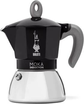 Bialetti 0006936/np Moka Induction Pot 6-cups Espresso Black