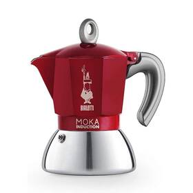 Bialetti 0006942/np Moka Induction Pot Suitable For All Types Of Hobs 2 Cups Red