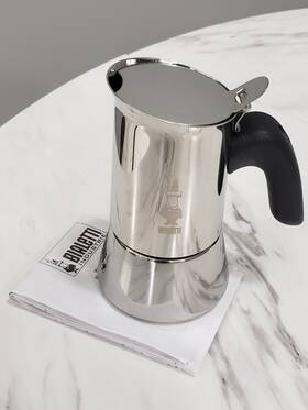 Bialetti 0007252/cnnp New No Box -bialetti Venus 2 Cup Stainless Steel Stovetop Coffee Maker Moka Pot